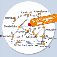 Karte Waldfischbach-Burgalben